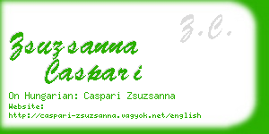 zsuzsanna caspari business card